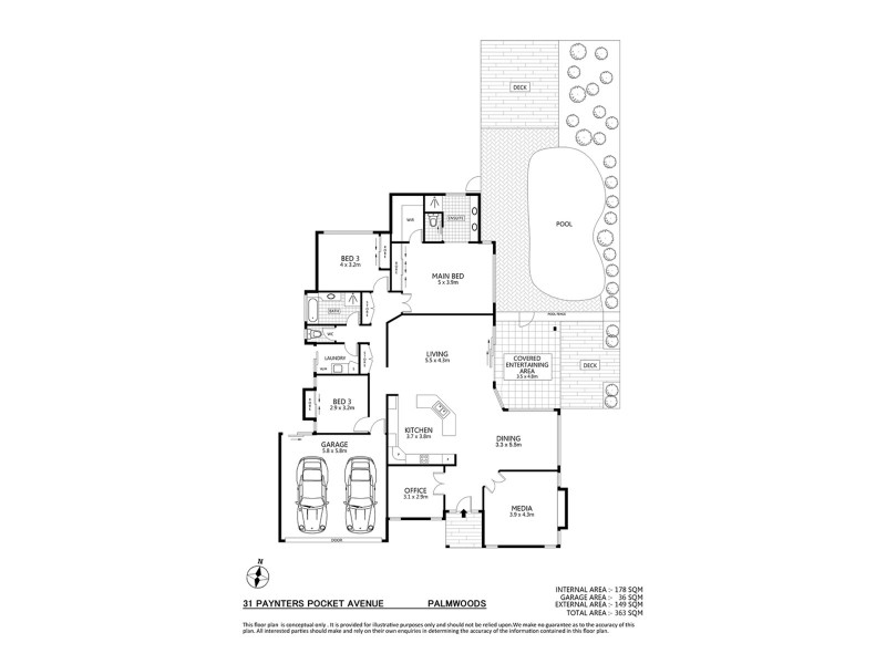 31 PAYNTERS POCKET AVE, Palmwoods QLD 4555 Floorplan