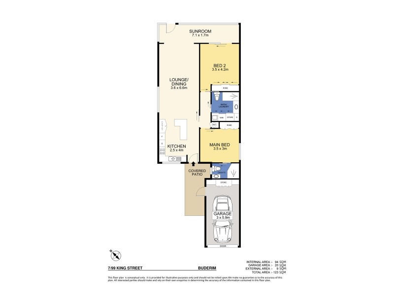 7/99 King Street, Buderim QLD 4556 Floorplan