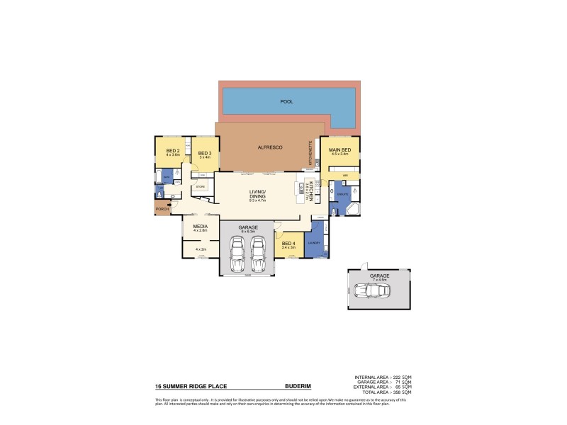 16 Summer Ridge Pl, Buderim QLD 4556 Floorplan