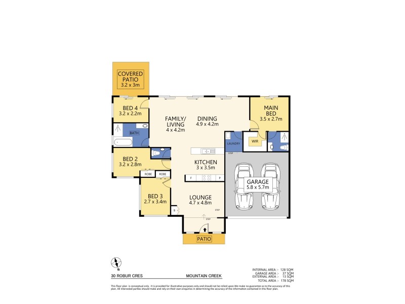 30 Robur Crescent, Mountain Creek QLD 4557 Floorplan