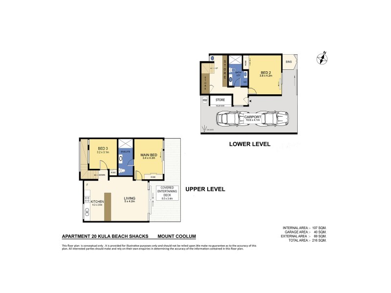 20/42 Boardwalk Boulevard, Mount Coolum QLD 4573 Floorplan
