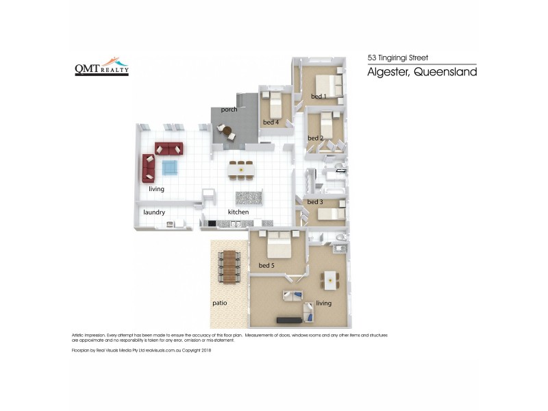 53 Tingiringi Street, Algester QLD 4115 Floorplan