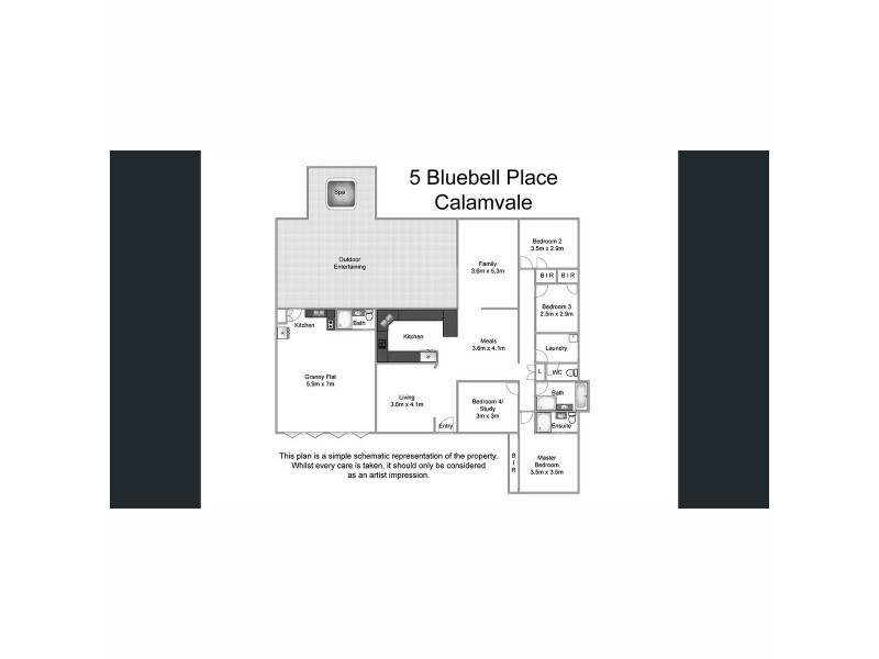 5 Bluebell Place, Calamvale QLD 4116 Floorplan