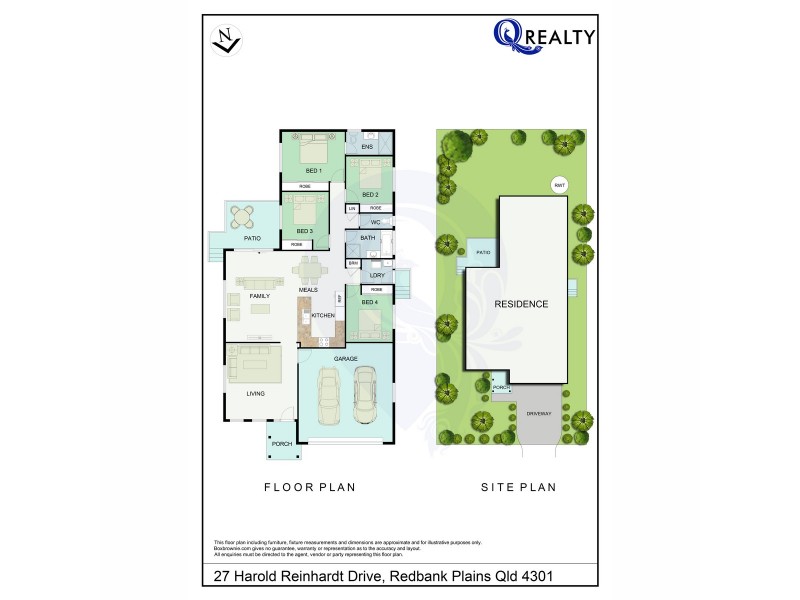 27 Harold Reinhardt Drive, Redbank Plains QLD 4301 Floorplan