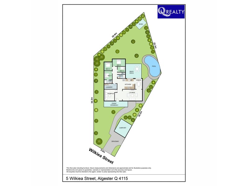 5 Wilkiea Place, Algester QLD 4115 Floorplan