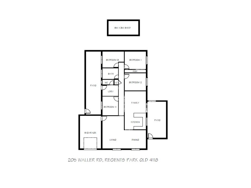 205 Waller Road, Regents Park QLD 4118 Floorplan