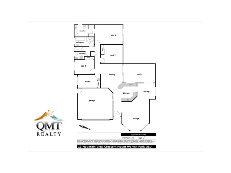 13 Mtn View Crescent, Mount Warren Park QLD 4207 Floorplan