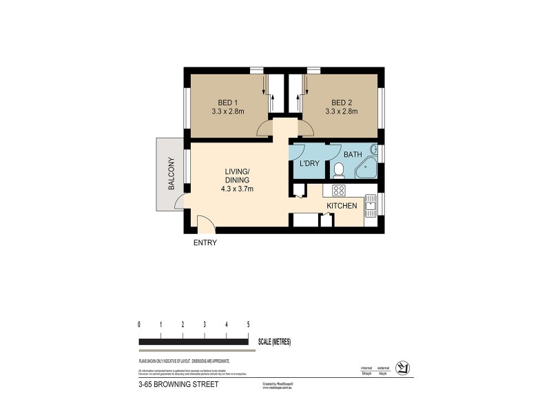 3/65 Brownings Street, West End QLD 4101 Floorplan