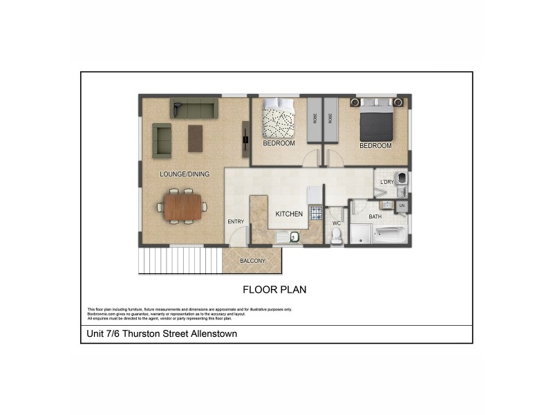 7/6 Thurston Street, Allenstown QLD 4700 Floorplan
