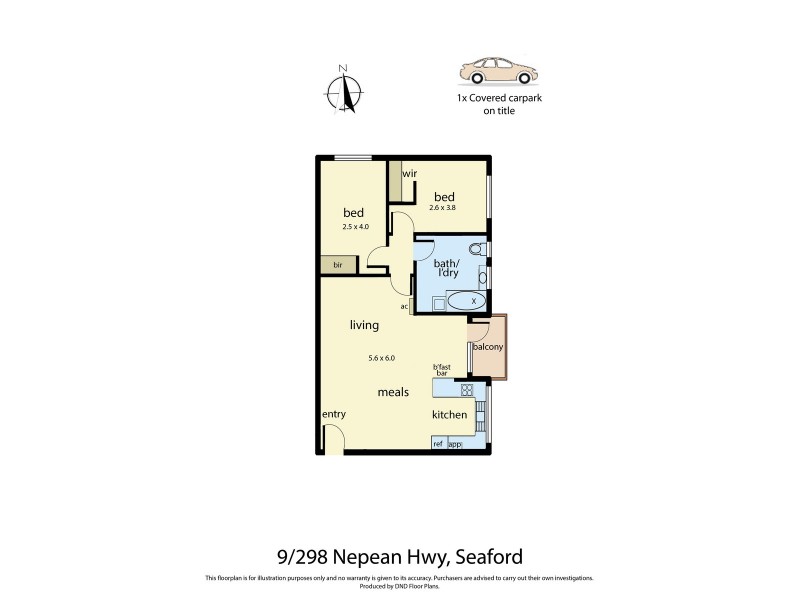9/298 Nepean Highway, Seaford VIC 3198 Floorplan