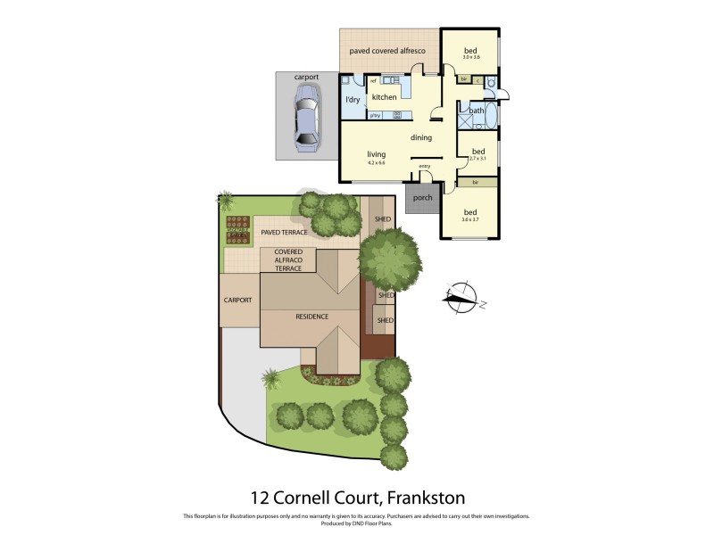 12 Cornell Court, Frankston VIC 3199 Floorplan