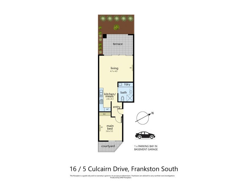 16/5 Culcairn Avenue, Frankston South VIC 3199 Floorplan
