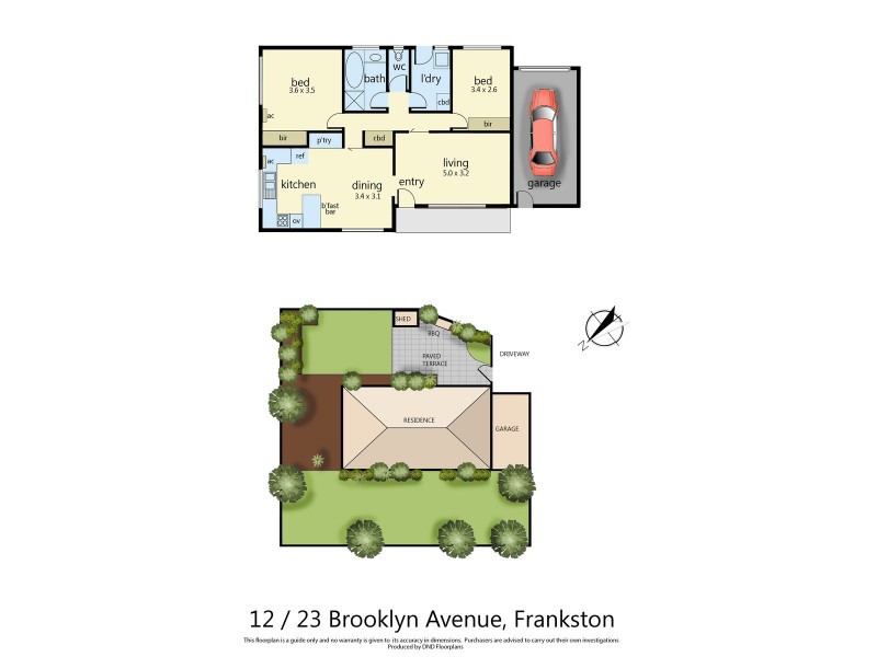 12/23 Brooklyn Avenue, Frankston VIC 3199 Floorplan
