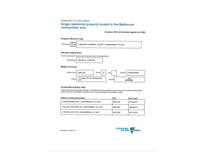 7 Brown Thornbill Court, Langwarrin VIC 3910