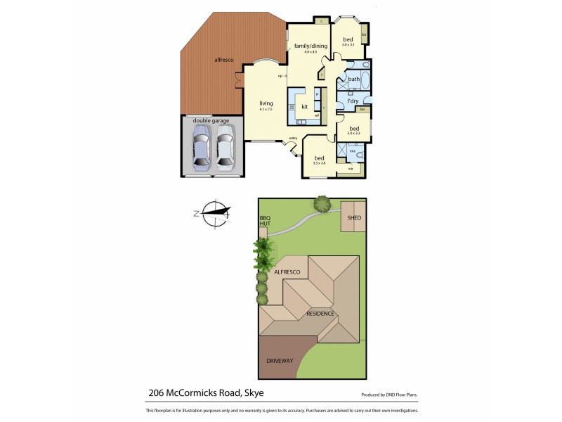 206 McCormicks Road, Skye VIC 3977 Floorplan