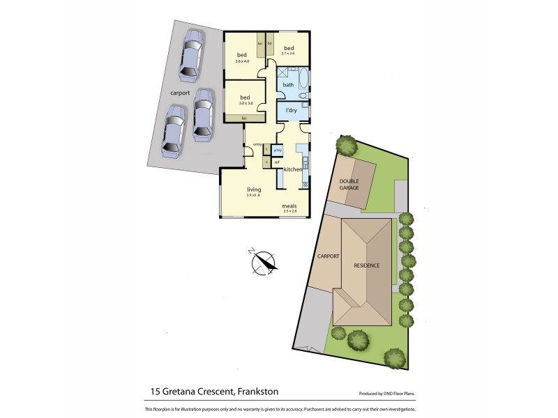 15 Gretana Crescent, Frankston VIC 3199 Floorplan