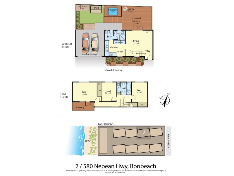 2/580 Nepean Hwy, Bonbeach VIC 3196 Floorplan