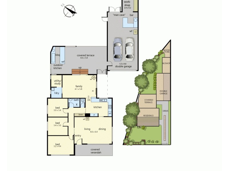 1 Lindsay Street, Frankston North VIC 3200 Floorplan