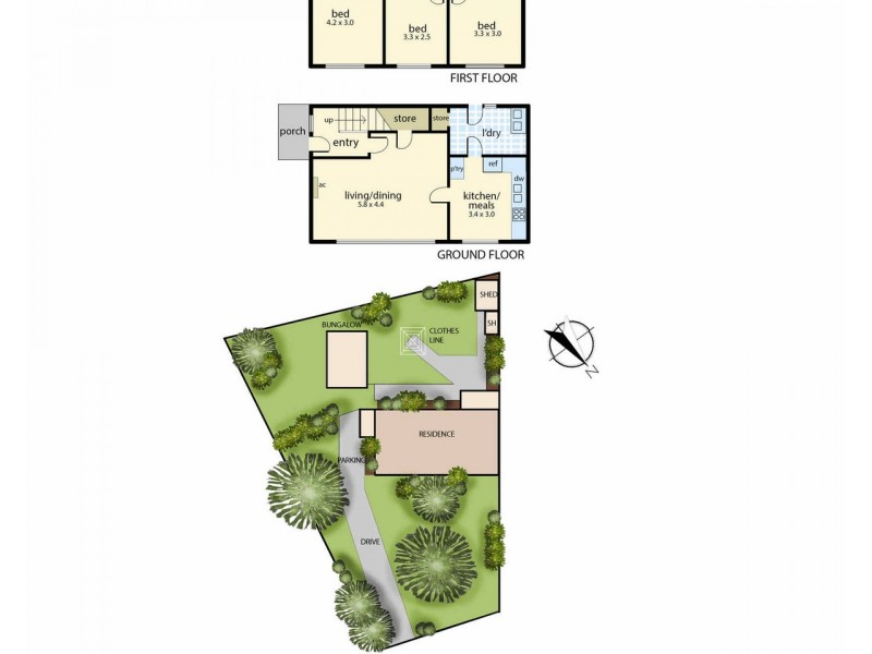 16 Hickory Crescent, Frankston North VIC 3200 Floorplan
