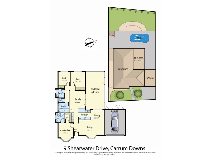 9 Shearwater Drive, Carrum Downs VIC 3201 Floorplan