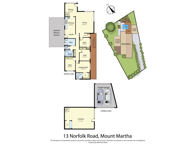 13 Norfolk Road, Mount Martha VIC 3934 Floorplan