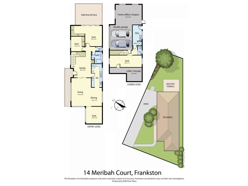 14 Meribah Court, Frankston VIC 3199 Floorplan