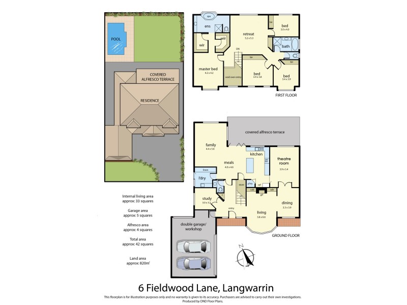 6 Fieldwood Lane, Langwarrin VIC 3910 Floorplan