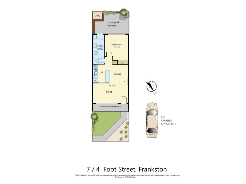 7/4 – 6 Foot Street, Frankston VIC 3199 Floorplan