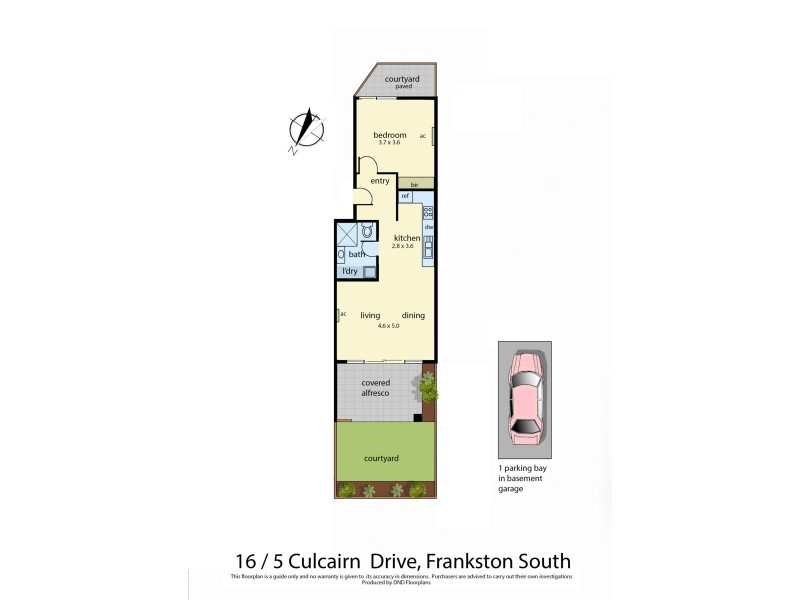 16/5 Culcairn Avenue, Frankston South VIC 3199 Floorplan