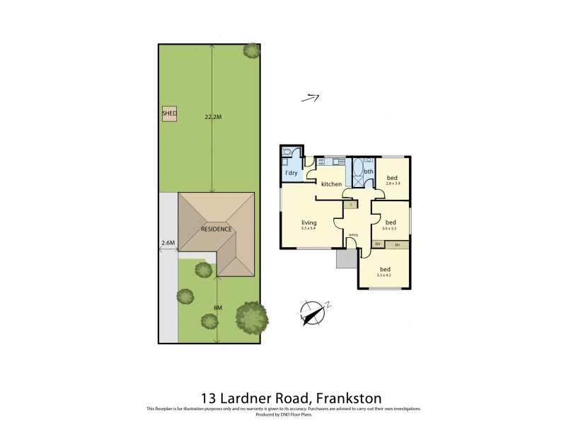 13 Lardner Road, Frankston VIC 3199 Floorplan