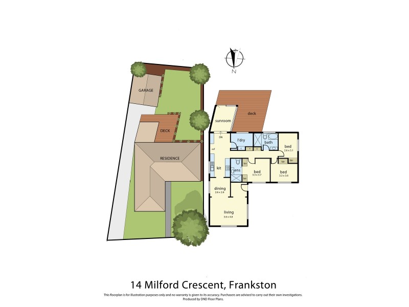 14 Milford Crescent, Frankston VIC 3199 Floorplan