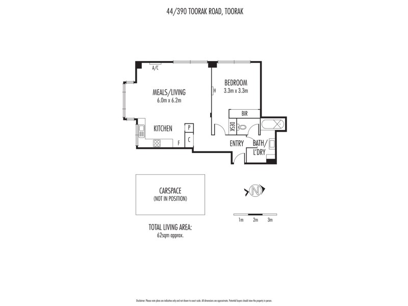 44/390 Toorak Road, South Yarra VIC 3141 Floorplan