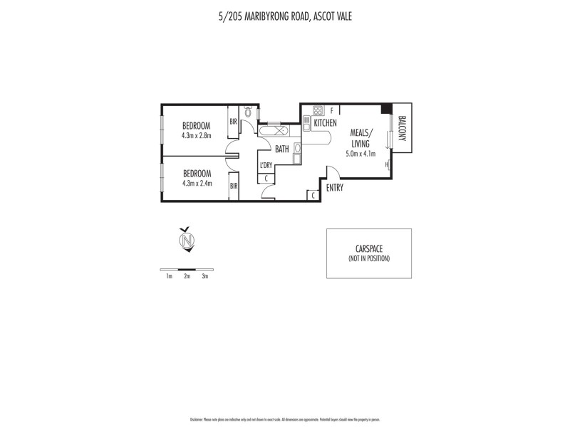 5/205 Maribyrnong Road, Ascot Vale VIC 3032 Floorplan