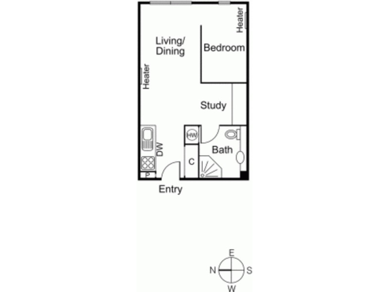 5803/570 Lygon Street, Carlton VIC 3053 Floorplan