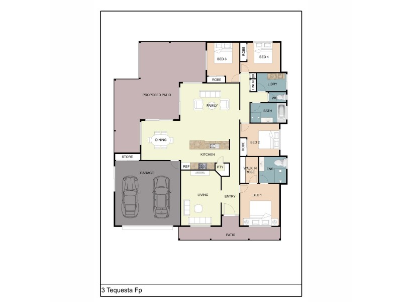 3 Tequesta Drive, Beaudesert QLD 4285 Floorplan