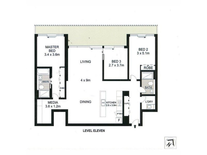 23 Shelley Street, King St Wharf, Sydney NSW 2000 Floorplan