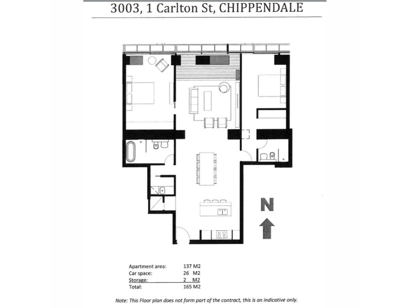 1 Carlton Street, Chippendale NSW 2008 Floorplan