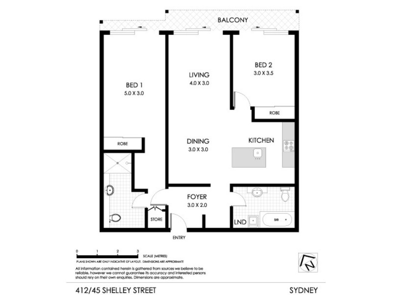 45 Shelley Street, Sydney NSW 2000 Floorplan
