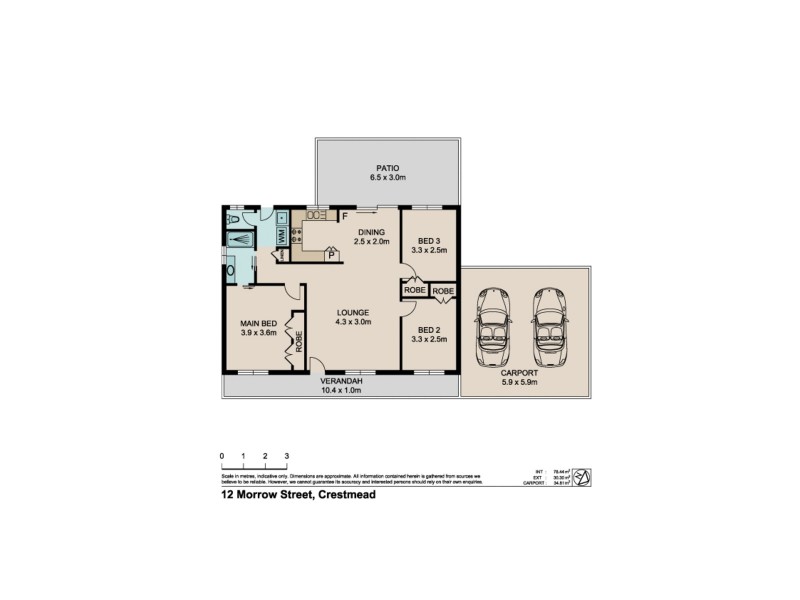 12 Morrow Street, Crestmead QLD 4132 Floorplan