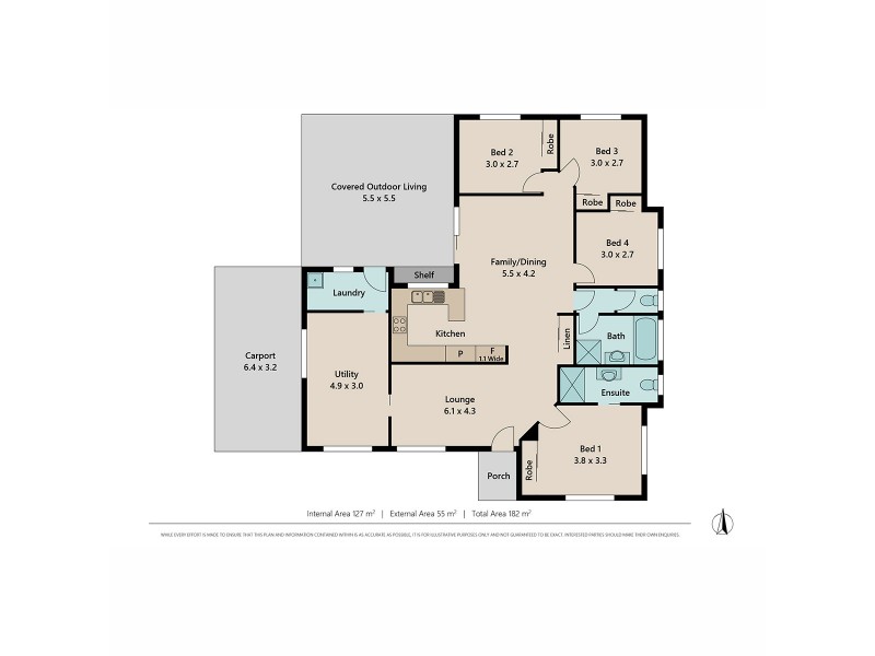 60 Berkley Drive North, Browns Plains QLD 4118 Floorplan