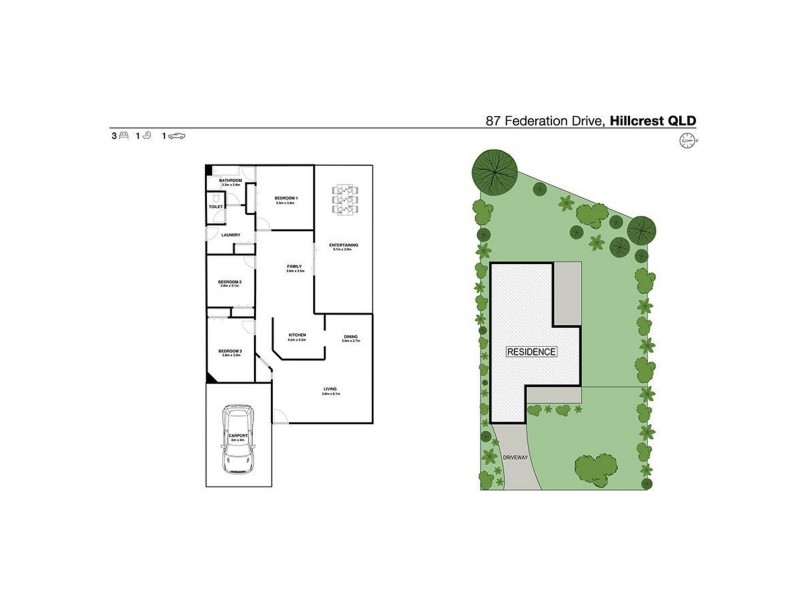 87 Federation Drive, Hillcrest QLD 4118 Floorplan