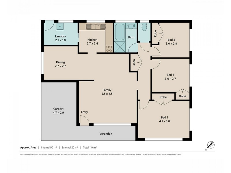 7 Cassia Street, Browns Plains QLD 4118 Floorplan