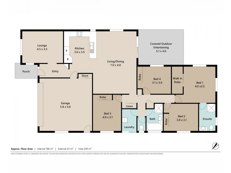 5 Adab Close, Boronia Heights QLD 4124 Floorplan