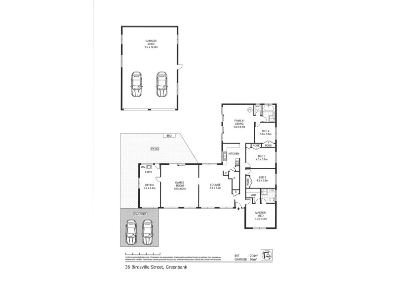 36 Birdsville Street, Greenbank QLD 4124 Floorplan