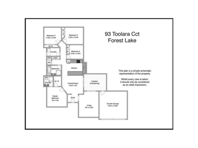 93 Toolara Circuit, Forest Lake QLD 4078 Floorplan