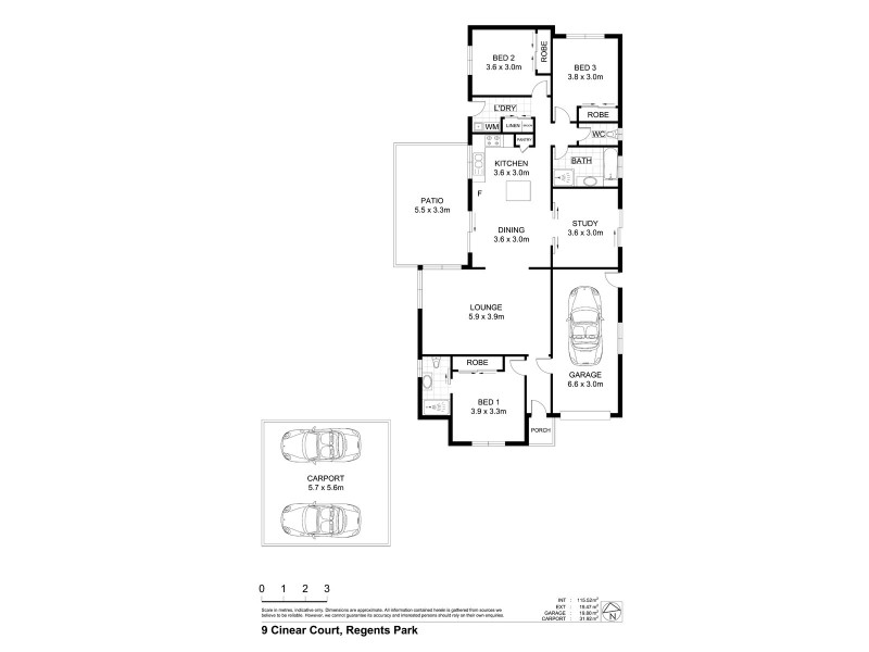 9 Cinear Court, Regents Park QLD 4118 Floorplan