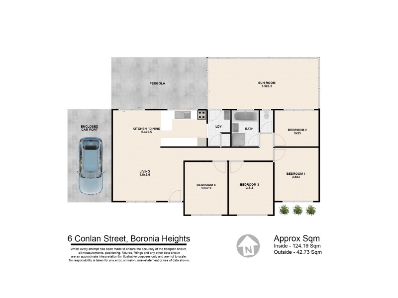 6 Conlan Street, Boronia Heights QLD 4124 Floorplan