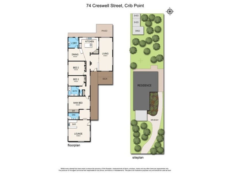 74 Creswell Street, Crib Point VIC 3919 Floorplan