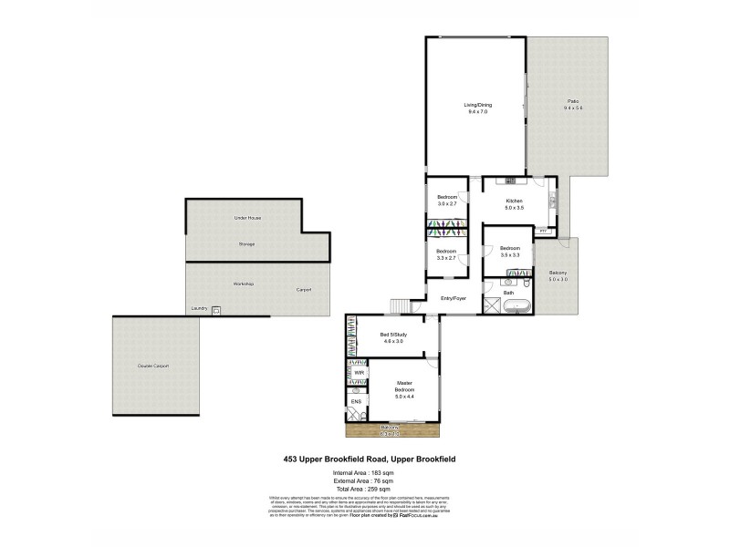 453 Upper Brookfield Road, Upper Brookfield QLD 4069 Floorplan