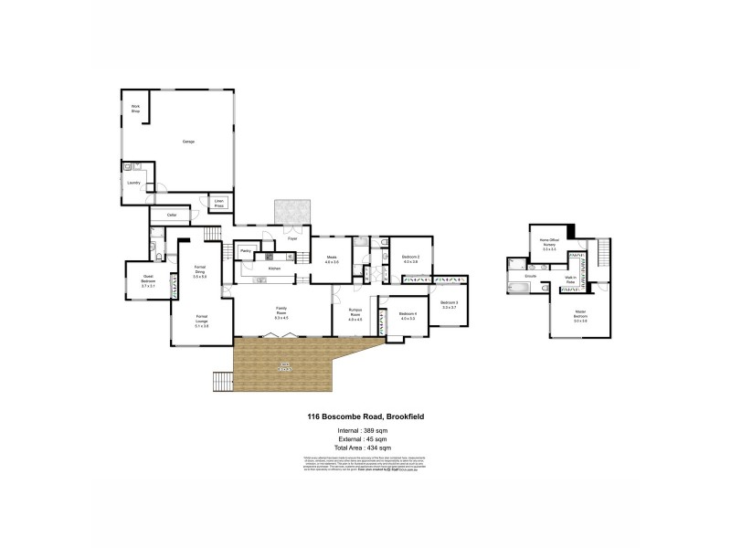 116 Boscombe Road, Brookfield QLD 4069 Floorplan